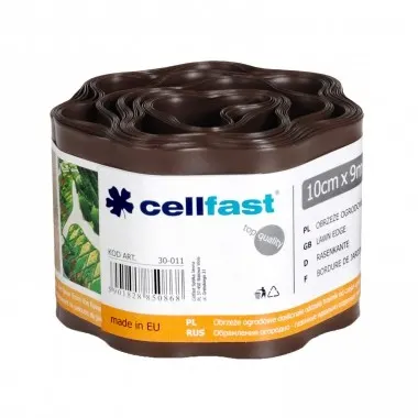 CELLFAST Obrzeże ogrodowe brązowe 10cmx9m