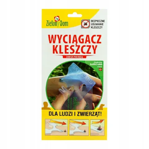 Wyciągacz kleszczy SafeCard Zielony Dom