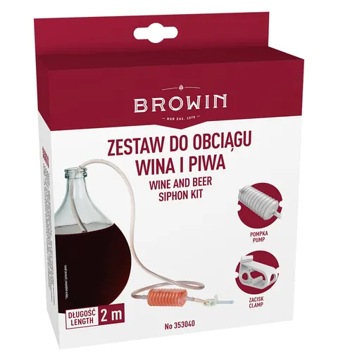 Wężyk do odciągu wina z gruszką