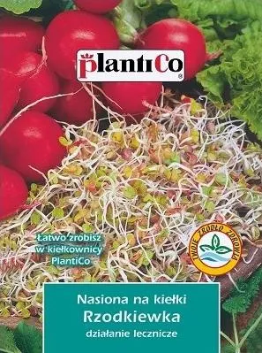 Nasiona na kiełki - Rzodkiewka 20g PlantiCo