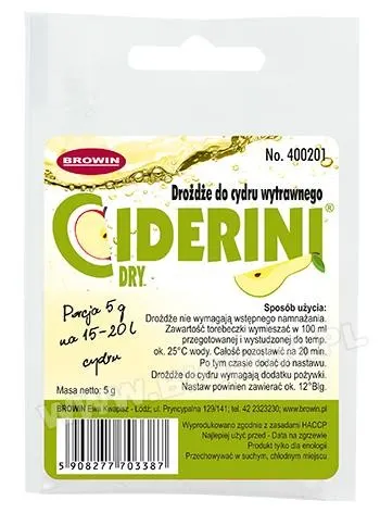 Drożdże do cydru wytrawnego 5g BIOWIN