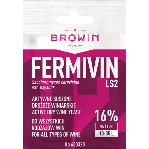 Drożdże winiarskie suszone Browin Fermivin 7g
