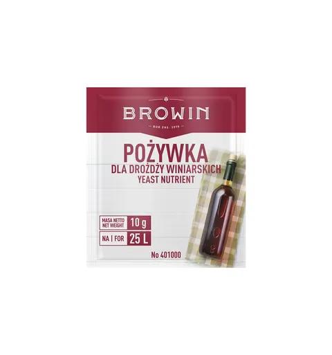 Pożywka dla drożdży winiarskich 10g Browin
