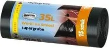 Worki na śmieci czarne 35L 15 szt. GROSIK
