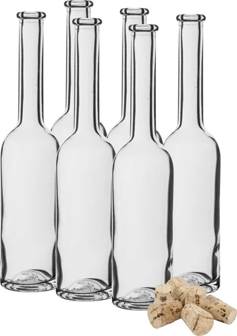 Butelka na nalewkę 100ml 6szt.+6 korków BIOWIN