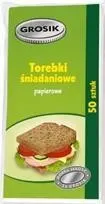 Torebki śniadaniowe papierowe 50szt. GROSIK