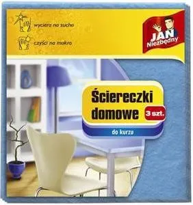 JAN NIEZBĘDNY ŚCIERKA 3 SZT. DOMOWA DO KURZU