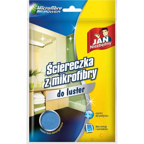 Ściereczka z mikrofibry do mycia luster Jan Niezbędny JAN-SCIEM-LUST