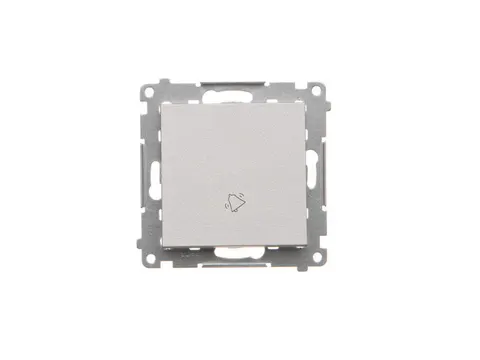 SIMON55 Przycisk "dzwonek", 10AX, aluminium mat