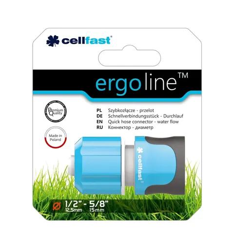 Szybkozłącze-przelot 1/2" ERGO LINE Cellfast