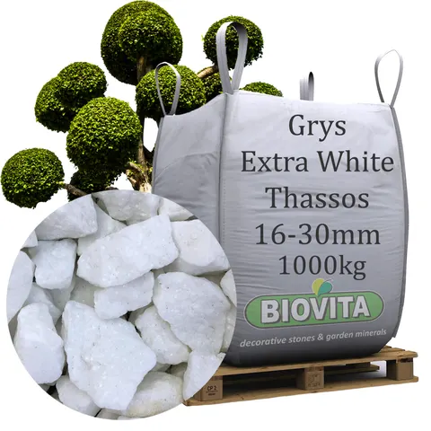 BIG BAG Grys Extra White Thassos BIOVITA 16-30mm 1000 kg TONA