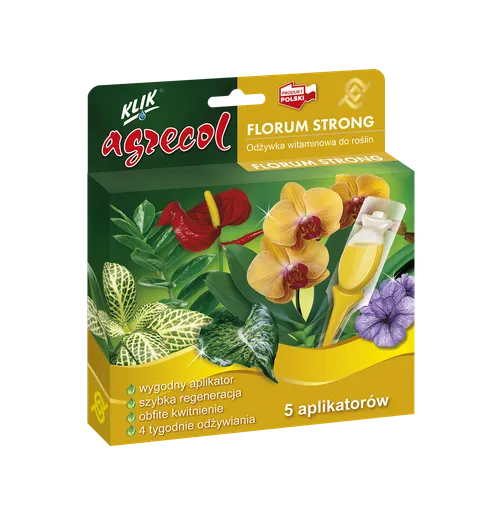 Florum Strong odżywka witaminowa aplikator 5x30 ml Agrecol