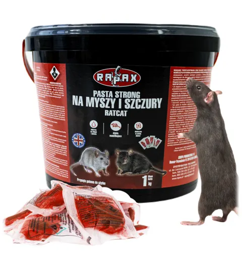 RAPAX Pasta do zwalczania dużych gryzoni RATCAT 1 kg