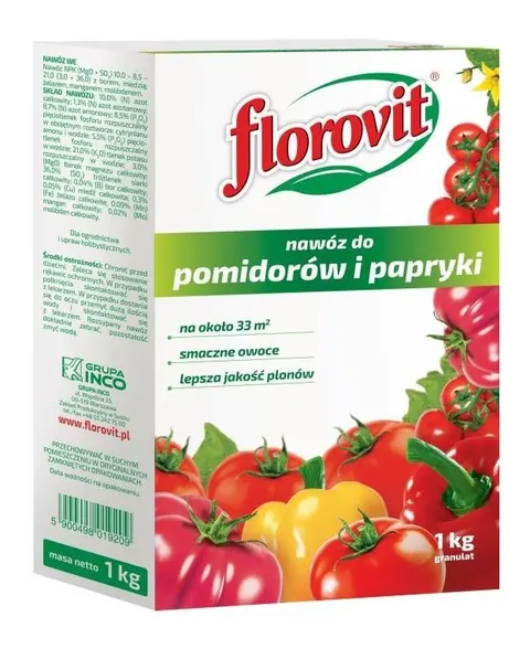 Florovit nawóz do pomidorów i papryki karton 1kg