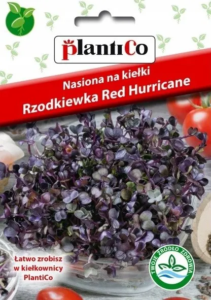 Nasiona na kiełki - Rzodkiewka czerwona 10g PlantiCo