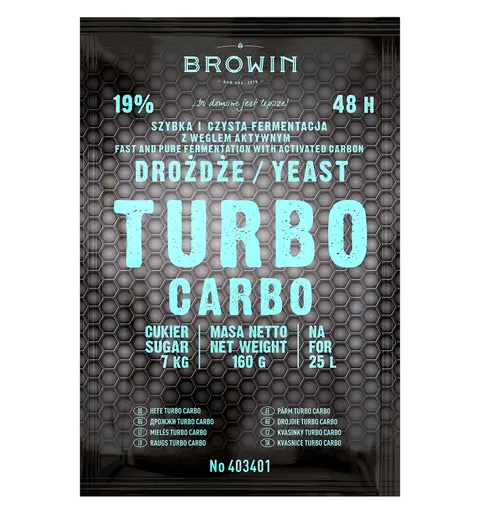 Drożdże gorzelnicze Turbo Carbo 48 H 160 g BIOWIN
