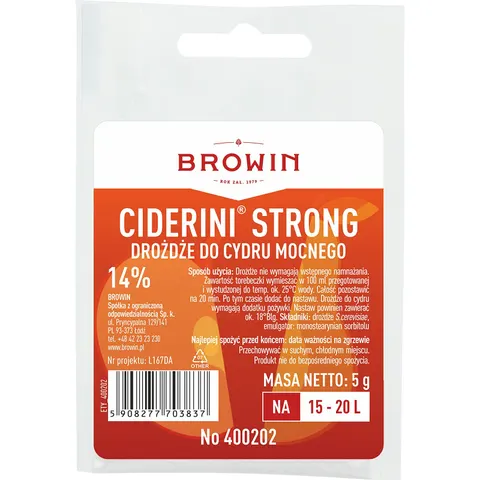 Drożdże do cydru strong 5g BIOWIN