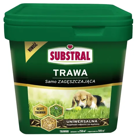 Trawa Uniwersalna 5kg samo zagęszczająca Substral odporna na deptanie, gęsty trawnik na lata, naprawia ubytki