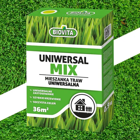 Mieszanka traw UNIWERSALMIX 0,9 kg Biovita