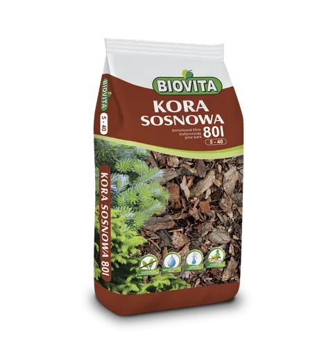 Kora sosnowa średnia 5-40 mm – paleta 36 x 80 litrów Biovita