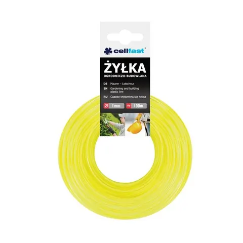 Żyłka ogrodowo budowlana 1,0 100m Cellfast