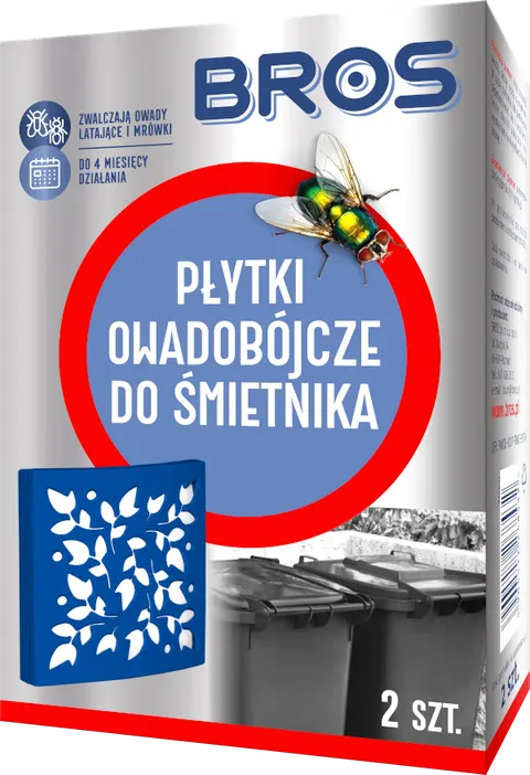 Bros płytki owadobójcze do śmietnika 2 szt
