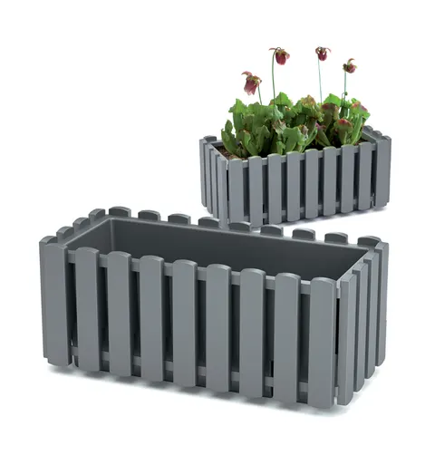 Skrzynka balkonowa Boardee Fencycase DDEF400 szary kamienny