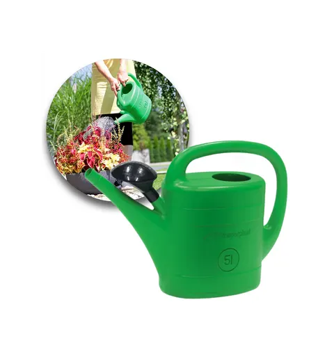 Konewka ogrodowa plastikowa 5 l z sitkiem Spring zielona