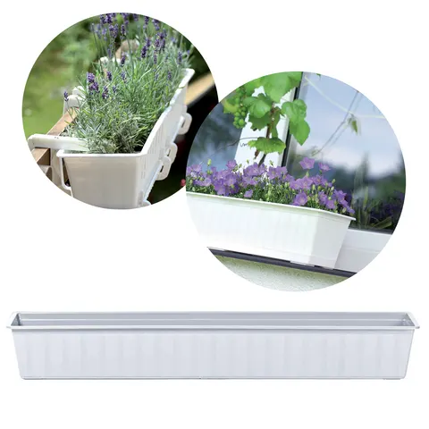 Skrzynka balkonowa Agro 100 cm biała Prosperplast