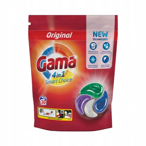 GAMA 4W1 Kapsułki do prania UNIWERSALNE, 30 szt