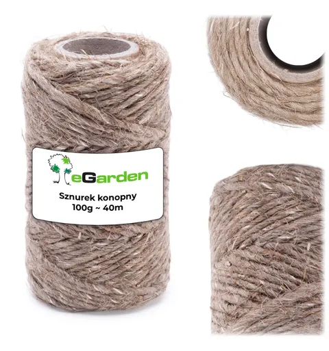 Sznurek konopny 100g/40m eGarden