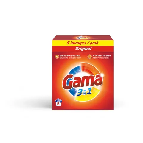 VIZIR GAMA 3w1 Proszek do prania UNIWERSALNY 5 prań, 300 g