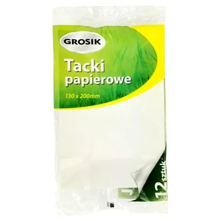Tacki papierowe13X20 12SZT