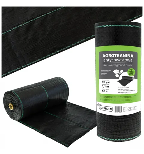 Agrotkanina ogrodnicza 1,1 x 50m czarna 90g/m2 SKARDEN