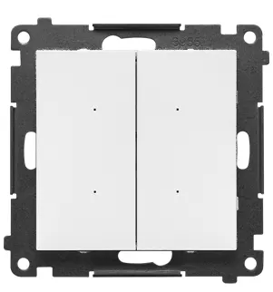 SIMON55 GO Sterownik przyciskowy oświetleniowy [Wi-Fi] - SWITCH D, 2x5 A, 230V, (moduł), biały mat