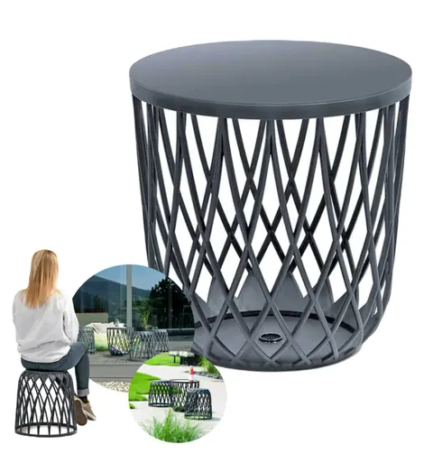 Stolik kawowy/ kosz 55L antracytowy