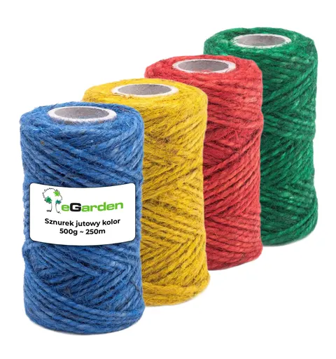 Sznurek jutowy kolor 500g/250m eGarden