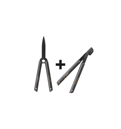 FISKARS Zestaw Nożyce do żywopłotu HS22 + Sekator nożycowy hook L28