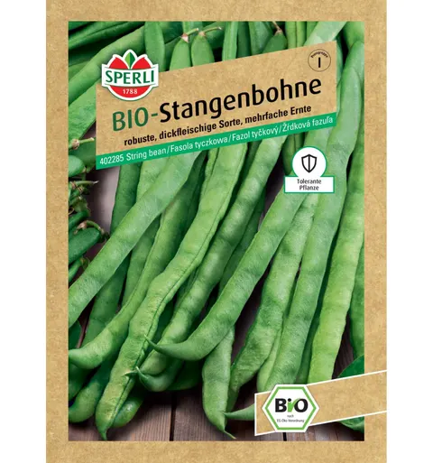 BIO fasola tyczkowa 'Neckarkönigin' Nasiona PREMIUM Sperli