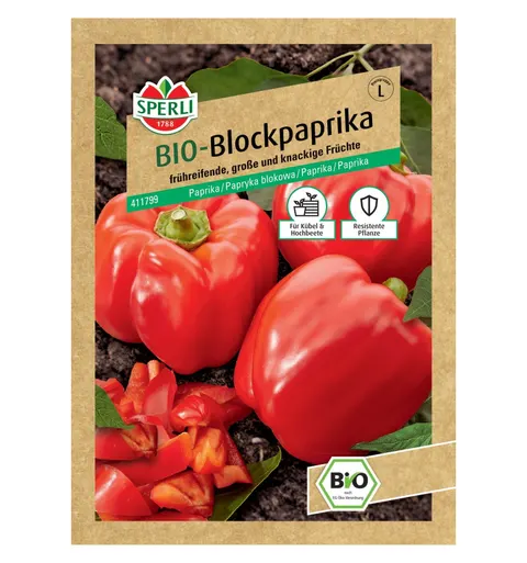 BIO papryka blokowa 'Bendigo' Nasiona PREMIUM Sperli
