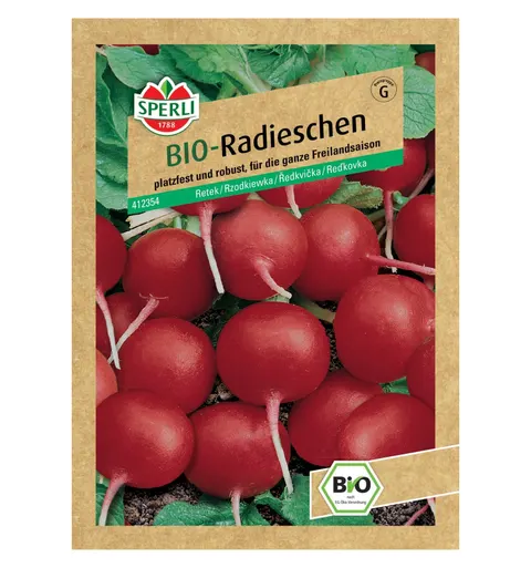 BIO rzodkiewka 'Cherry Belle' Nasiona PREMIUM Sperli