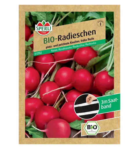 BIO rzodkiewka 'Celesta' Nasiona PREMIUM Sperli