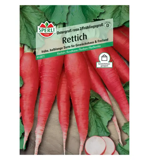 Rzodkiew 'Ostergruß rosa 2/Frühlingsgruß' Nasiona PREMIUM Sperli