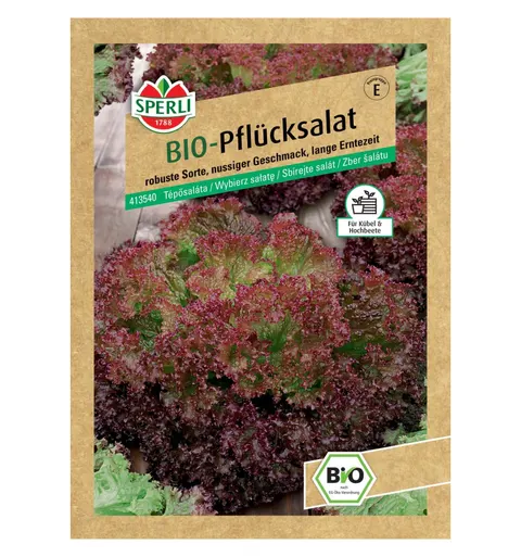 BIO wybierz sałatę 'Lollo rossa' Nasiona PREMIUM Sperli