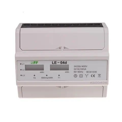 Licznik energii elektr. dwutaryfowy LCD
