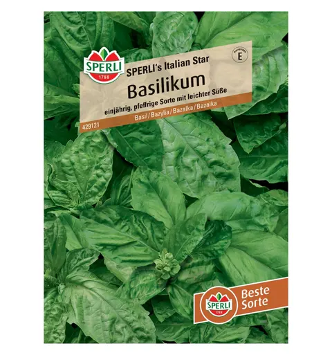 Bazylia 'SPERLI's Italian Star' Nasiona PREMIUM Sperli