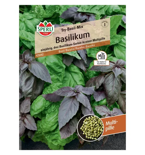Bazylia 'Try-Basil-Mix' Nasiona PREMIUM Sperli