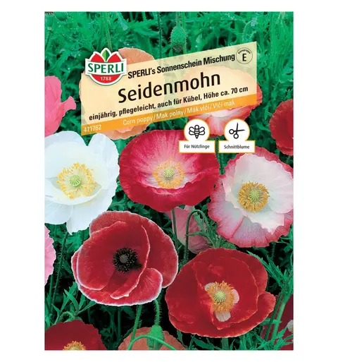 Mak polny 'SPERLI's Sonnenschein Mischung' Nasiona PREMIUM Sperli