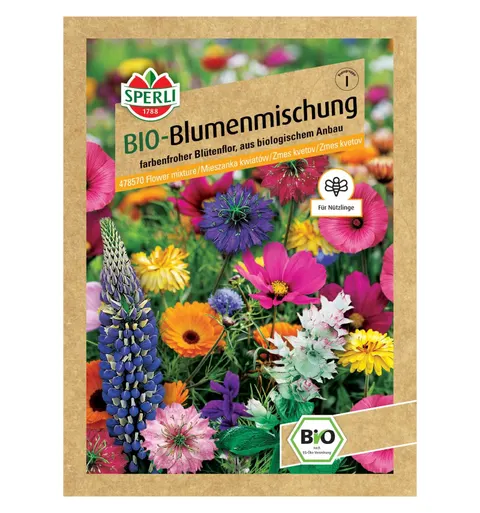 BIO mieszanka kwiatów 'SPERLI's Naturgarten' Nasiona PREMIUM Sperli