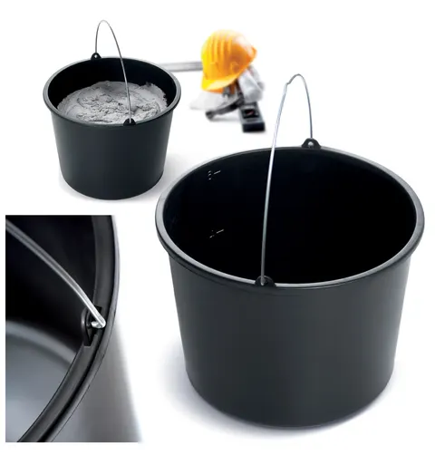 Wiadro budowlane Bucket 5 L czarny PROSPERPLAST